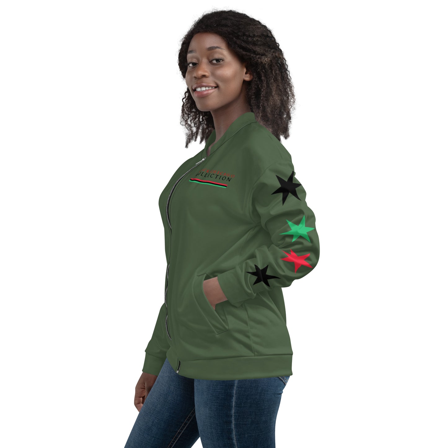 Unisex Green Bomber Jacket