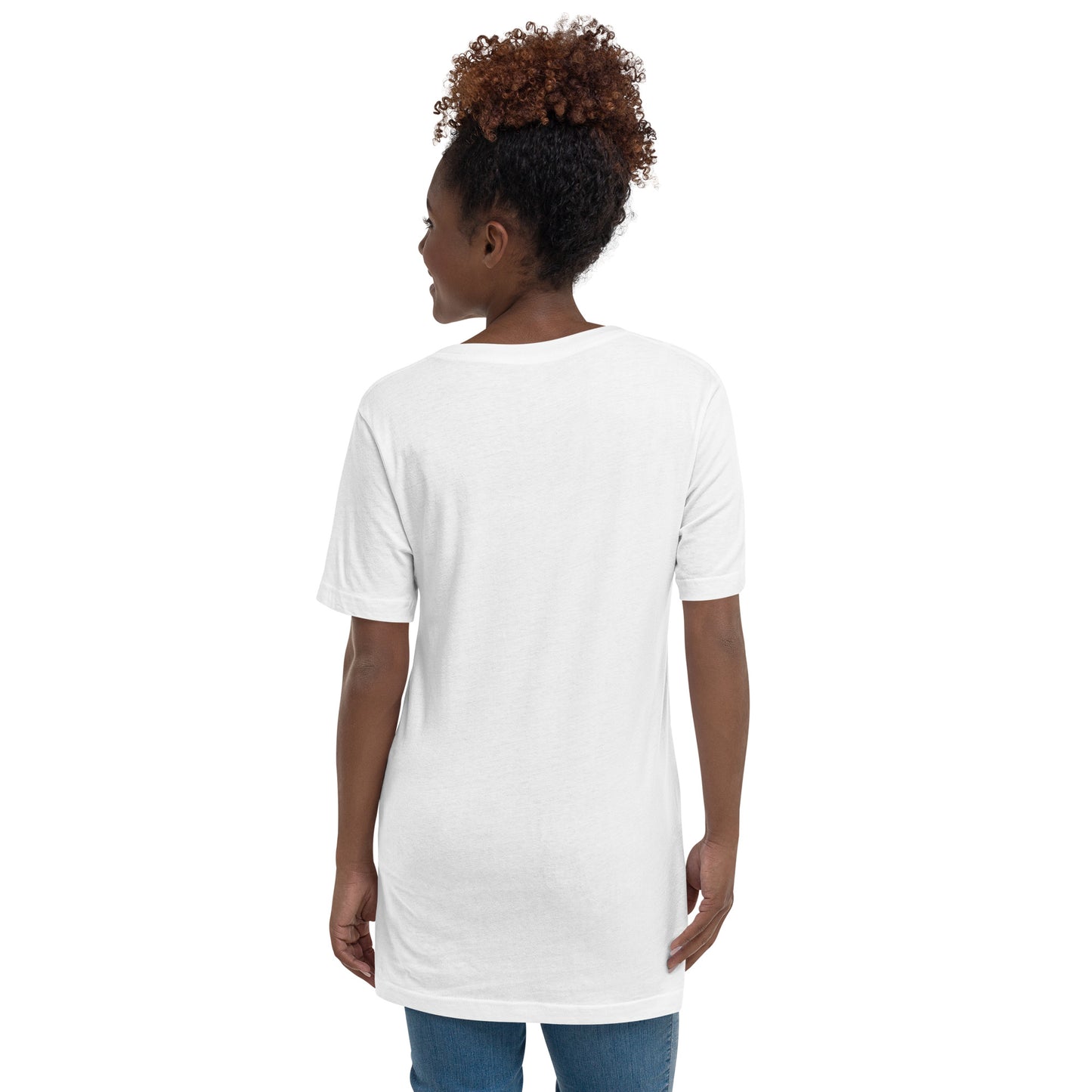 Unisex V-Neck Word Logo T-Shirt